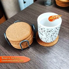 コースター ラウンド コルク